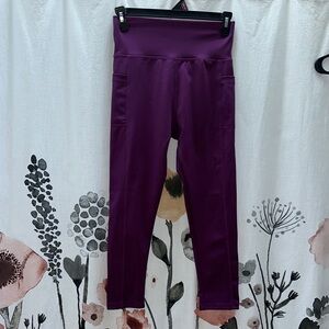 Women's High-Waisted Purple Leggings
